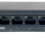 Uniview SWITCH POE + 6 FAST ETHERNET UNIVIEW  4 POE UNV / POE AF / AT / 60 Wts NSW2020-6T-POE-IN